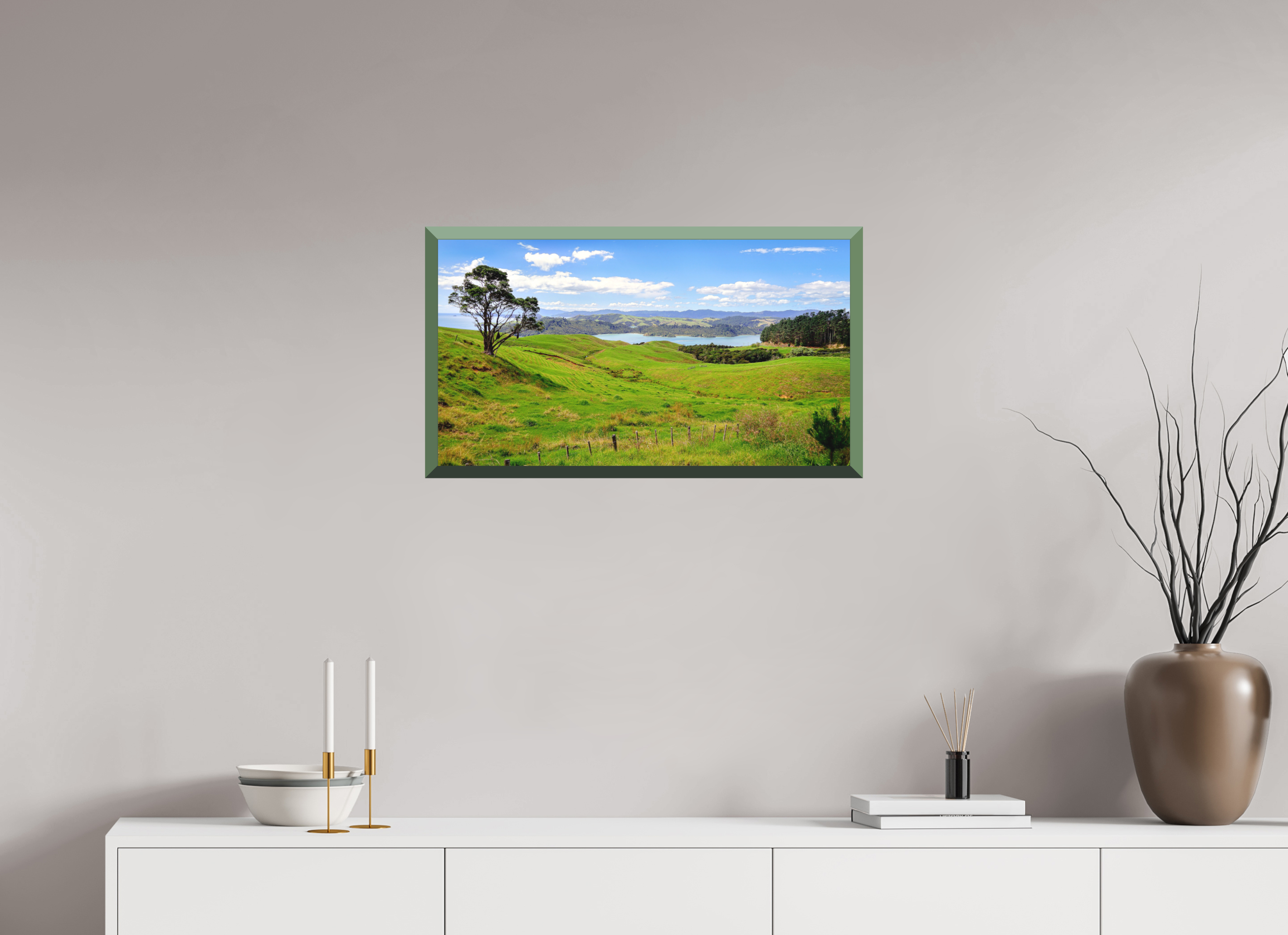 71.6 x 40 cm, Whitewall Design Edition Coromandel Landscape - New Zealand