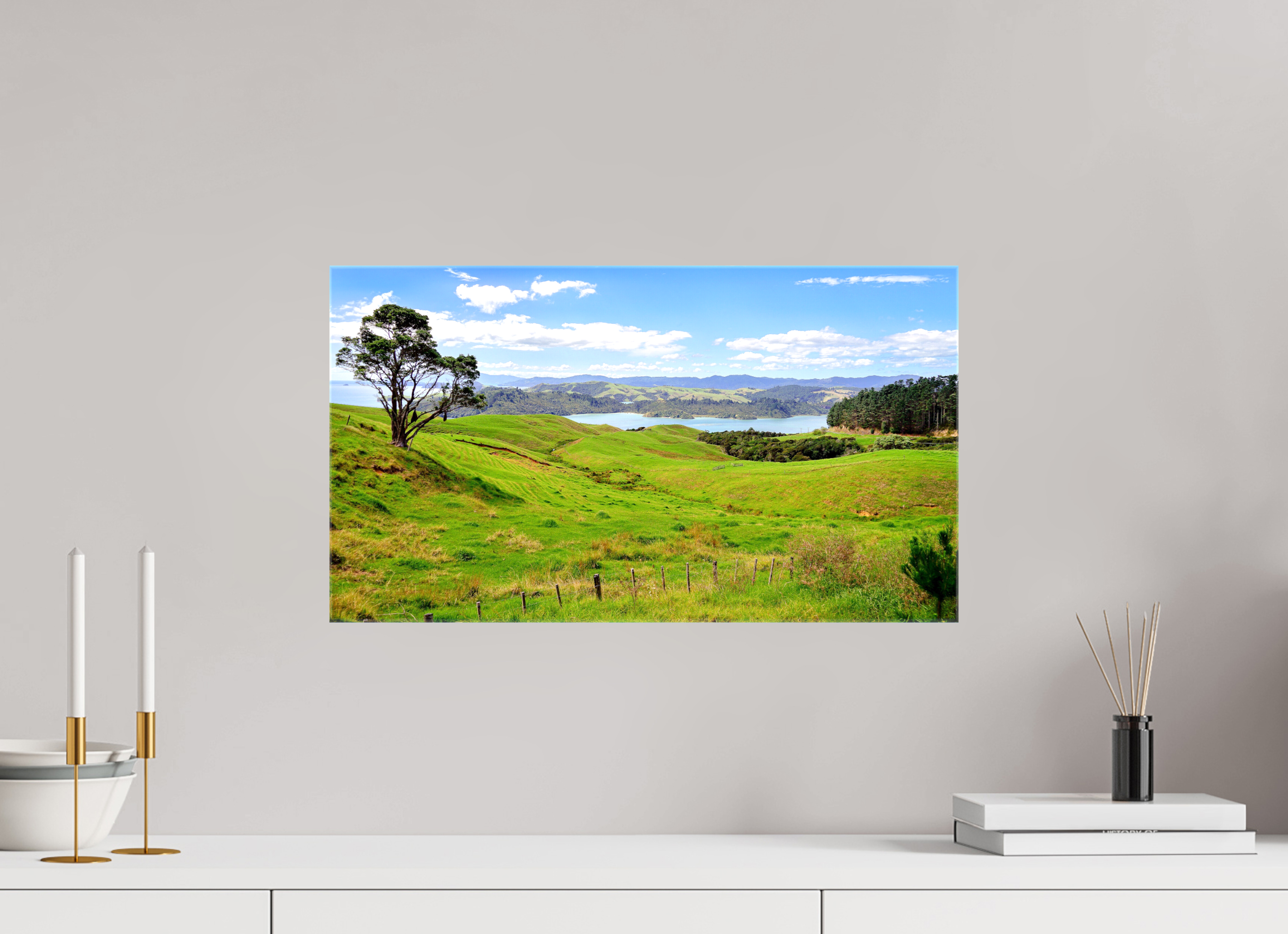 53.7 x 30 cm, Canvases Unframed Coromandel Landscape - New Zealand