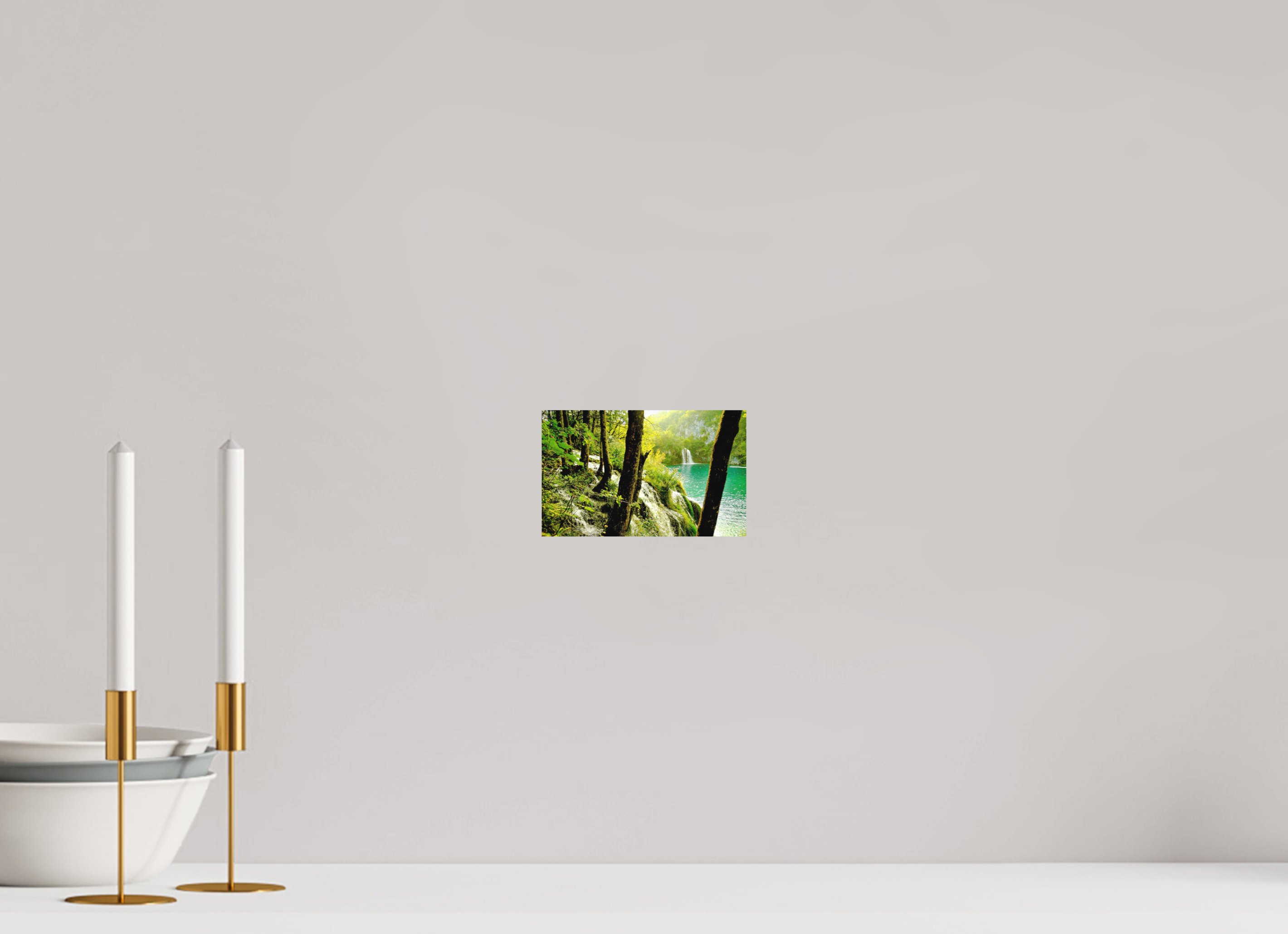 16.2 x 10 cm, Fine Art Print Smooth A Lush Forest in Tears