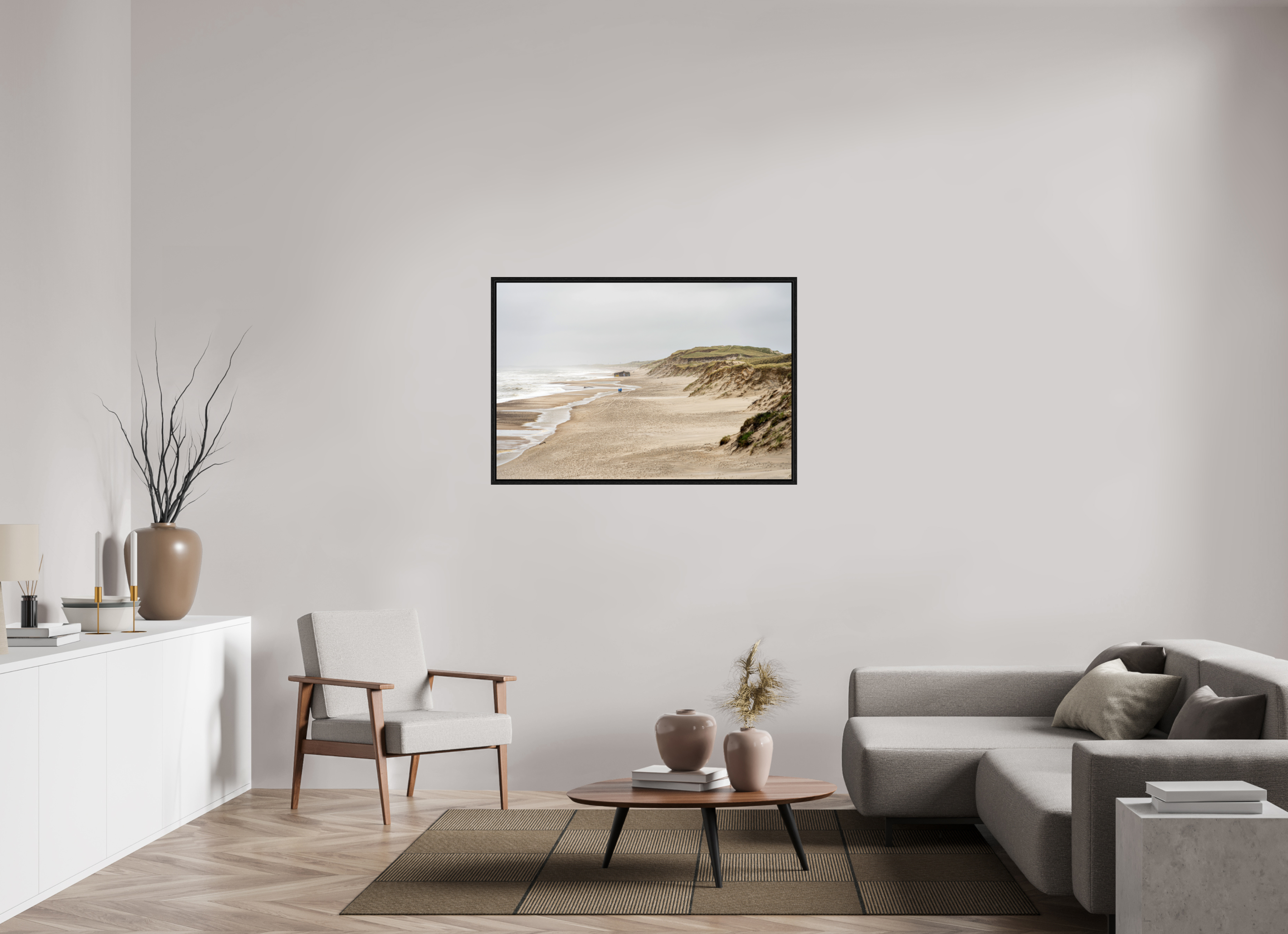 120 x 80 cm, Floater Frame Wild Shores