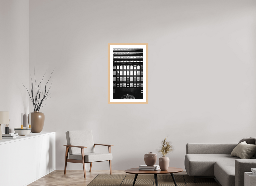 50 x 83.3 cm, Hamburg 40 mm with Frame Chilehaus Expressionism, Hamburg, Germany