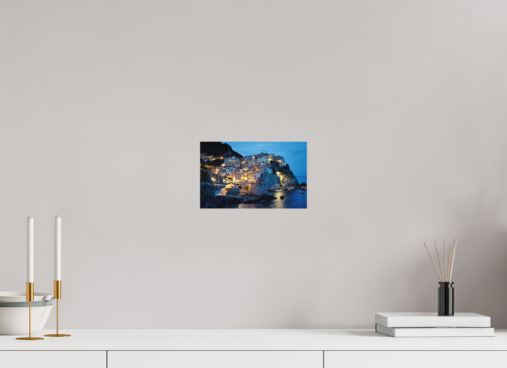 24 x 15 cm, Fine Art Print Smooth Manarola Harbour
