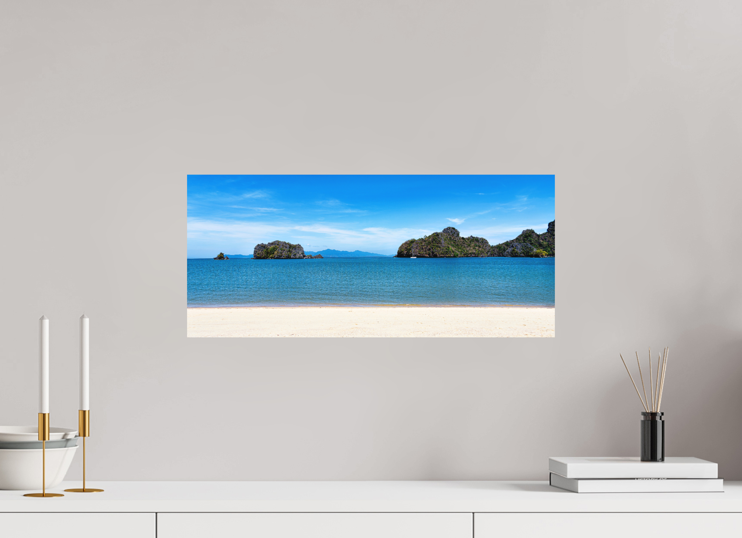 56.5 x 25 cm, Fine Art Print Smooth Tanjung Rhu Serenity, Langkawi