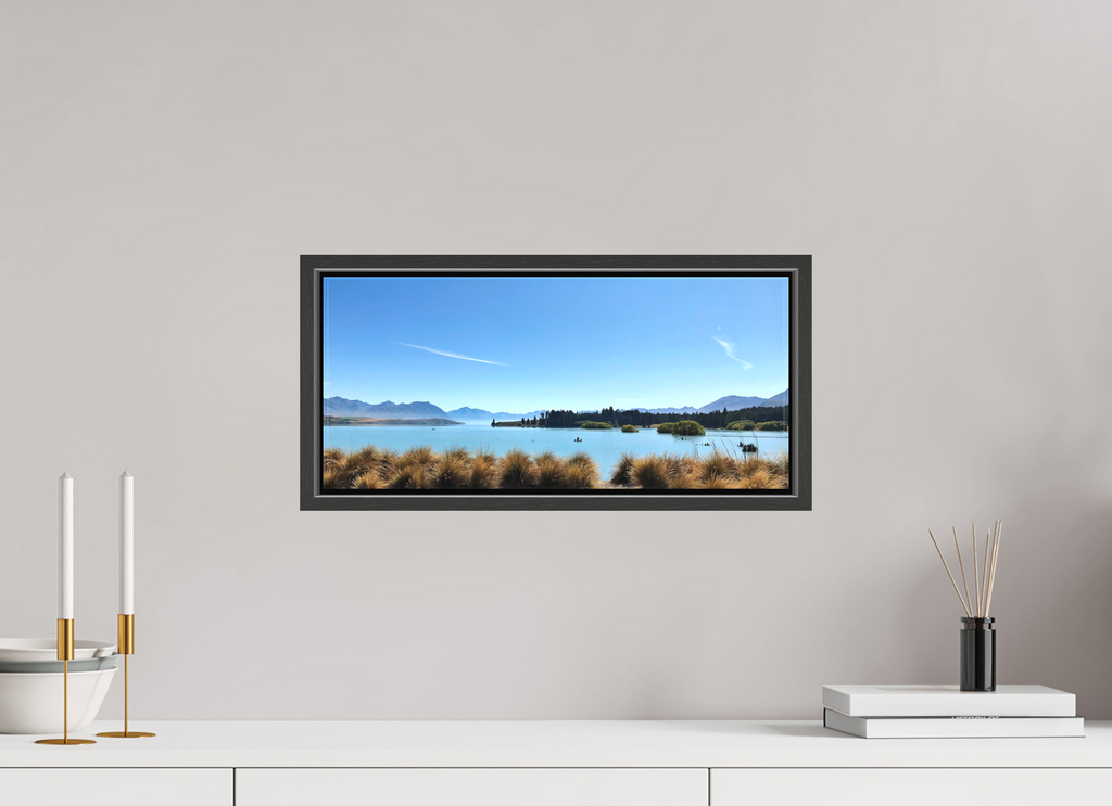 45.2 x 20 cm, Canvas Lake Pukaki - New Zealand