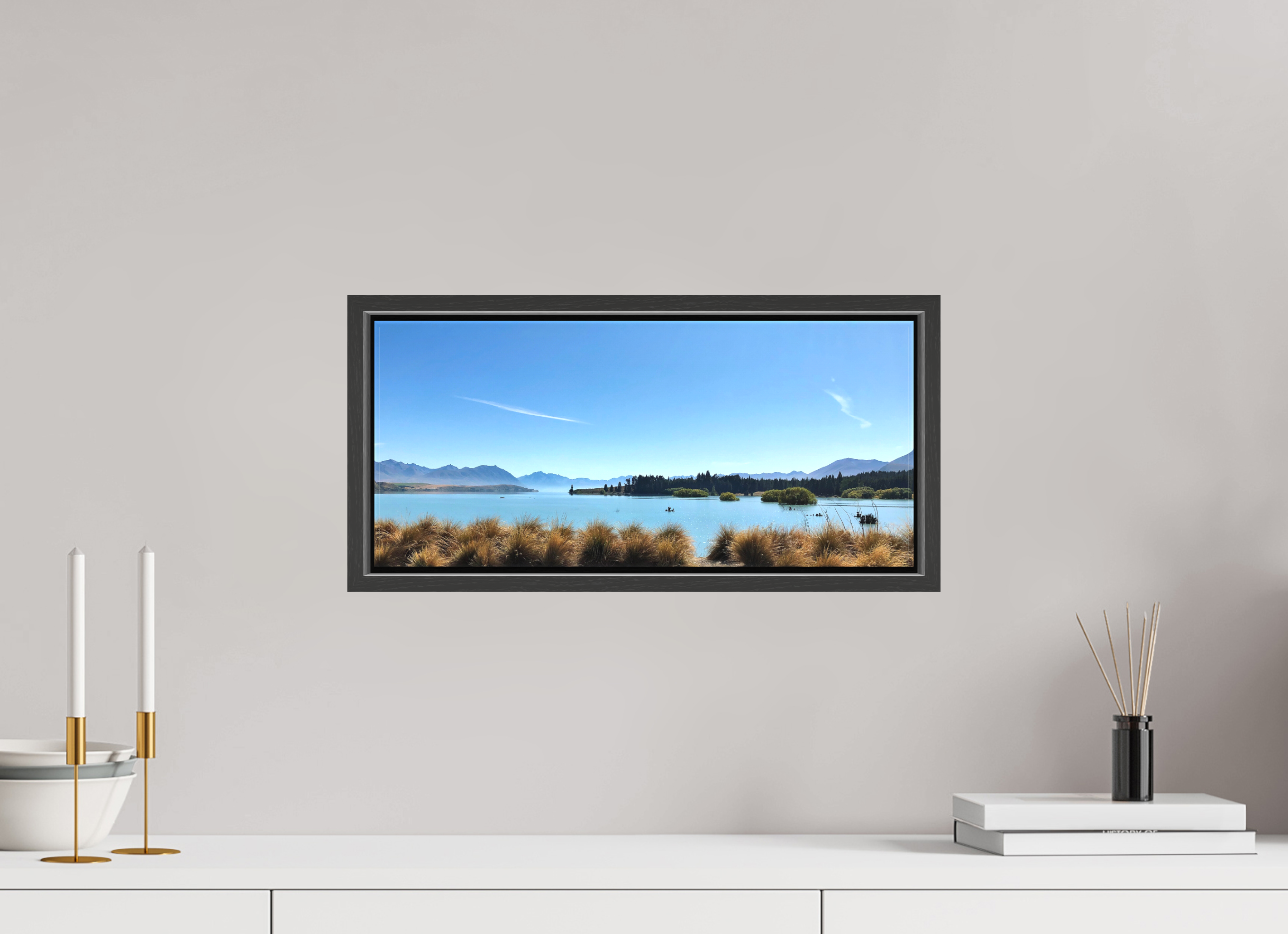 45.2 x 20 cm, Canvas Lake Pukaki - New Zealand
