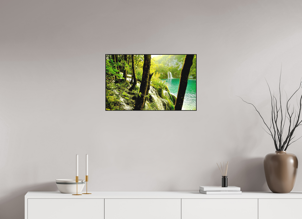 65 x 40 cm, Solid Wood Artbox A Lush Forest in Tears