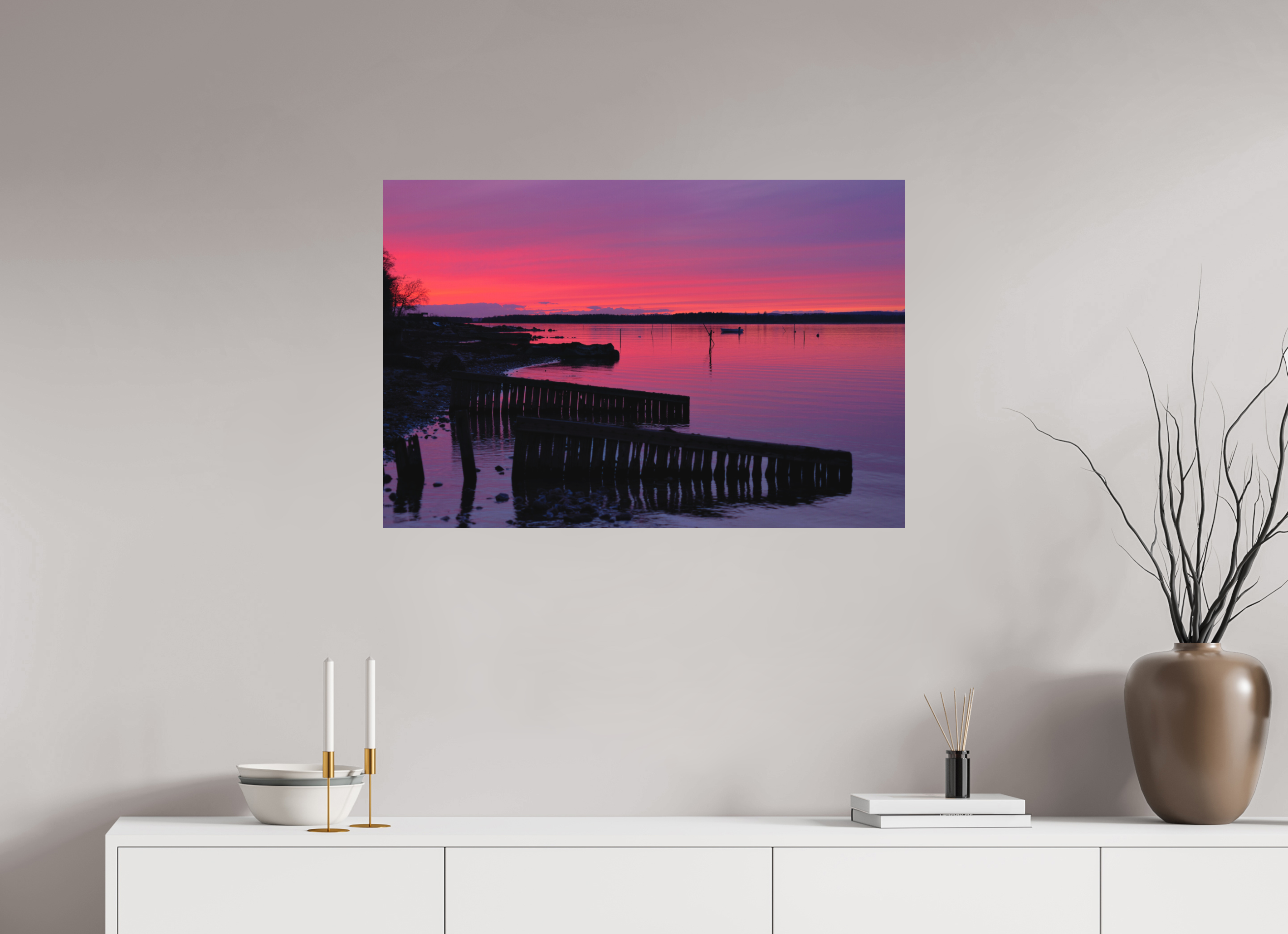 90 x 60 cm, Fine Art Print Smooth After Sunset
