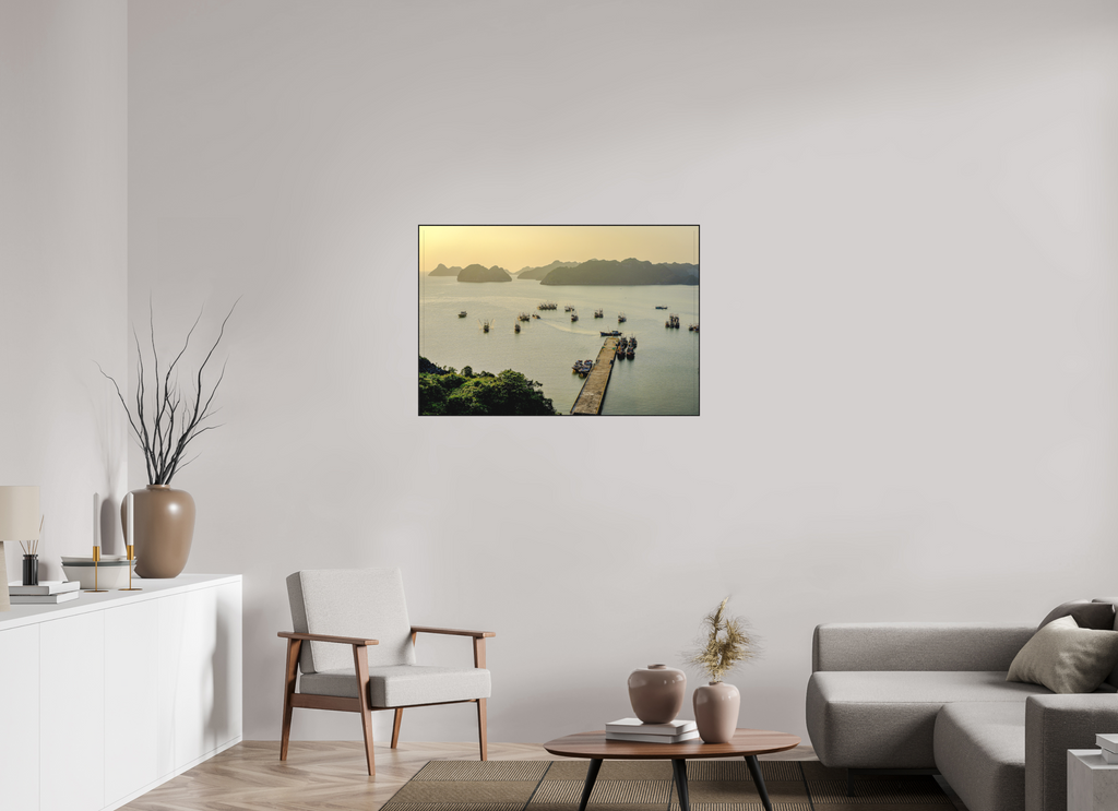 103.4 x 70 cm, Solid Wood Artbox Golden Harbour – Cat Ba Island, Vietnam