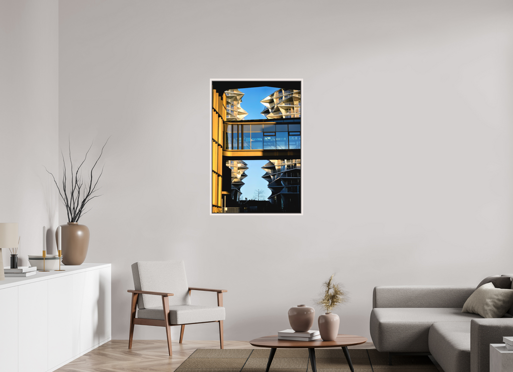 70 x 105 cm, Matte Canvas 15 mm Frame Between the Towers