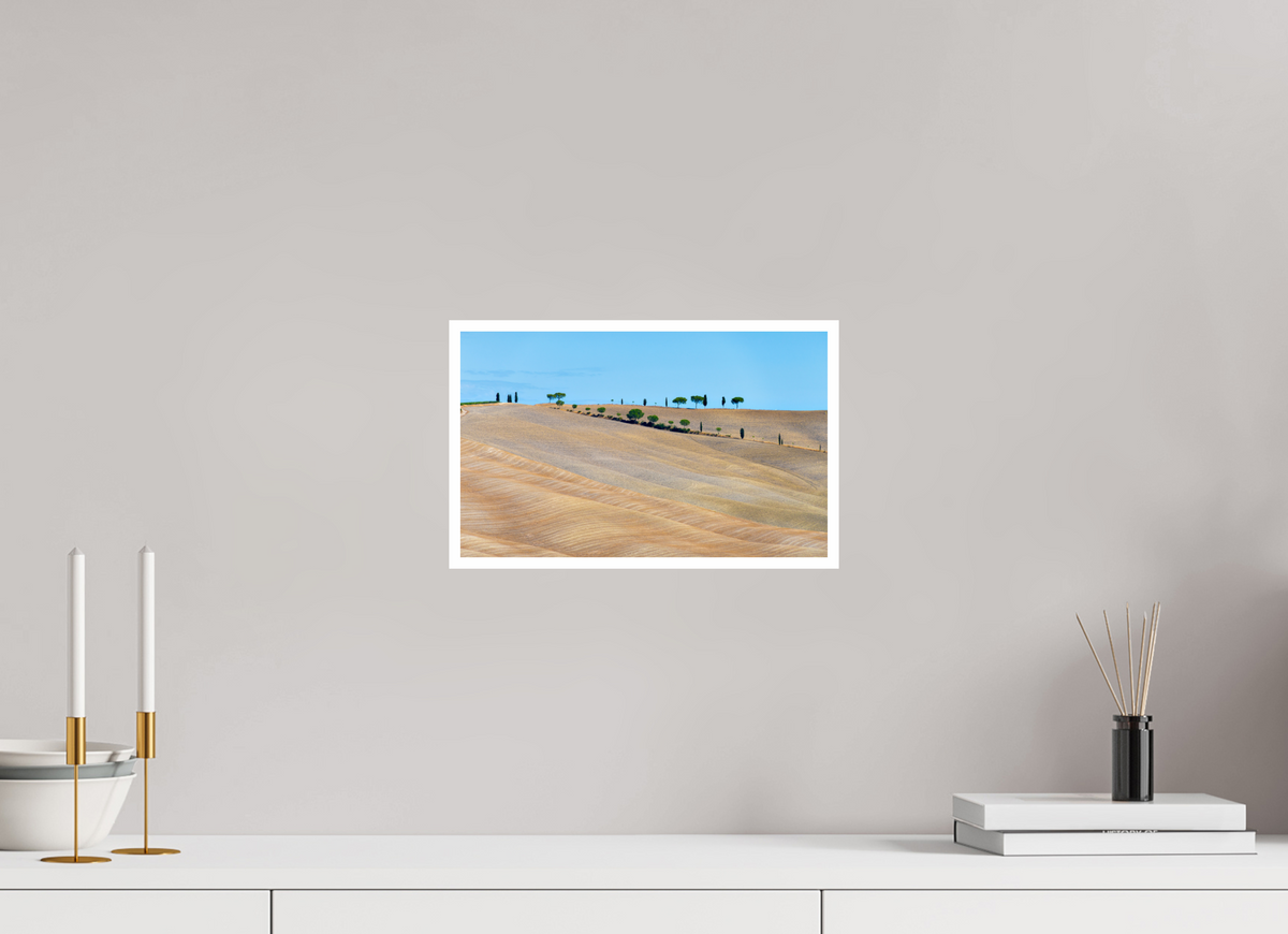 32.5 x 20 cm, Fujiflex High Gloss with 1 cm Border Waves of the Harvest, Tuscany, Italy