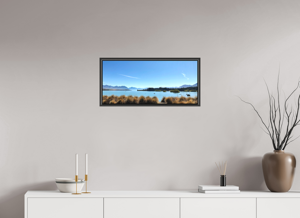 67.9 x 30 cm, Canvas Lake Pukaki - New Zealand