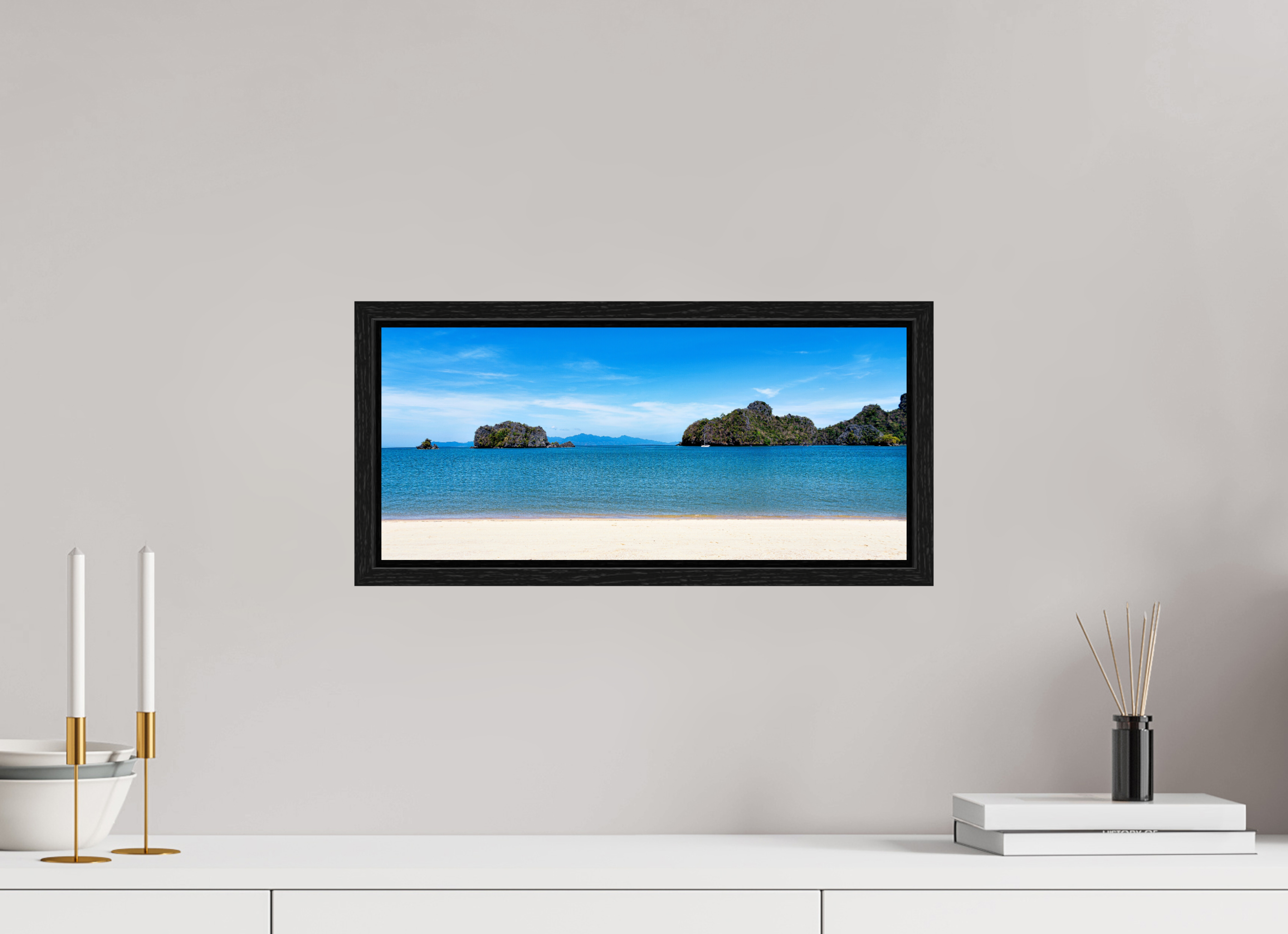 45.2 x 20 cm, Floater Frame Tanjung Rhu Serenity, Langkawi
