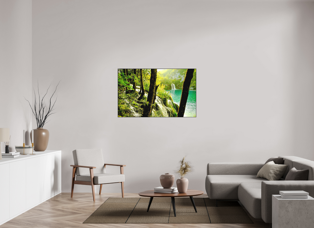 129.9 x 80 cm, Solid Wood Artbox A Lush Forest in Tears