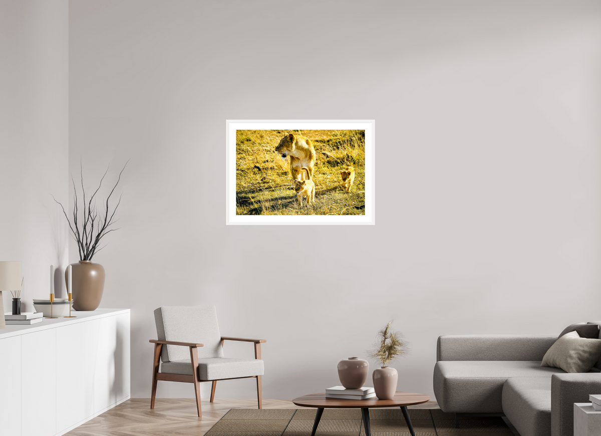 90 x 60 cm, Fine Art Print with Frame Savanna Legacy