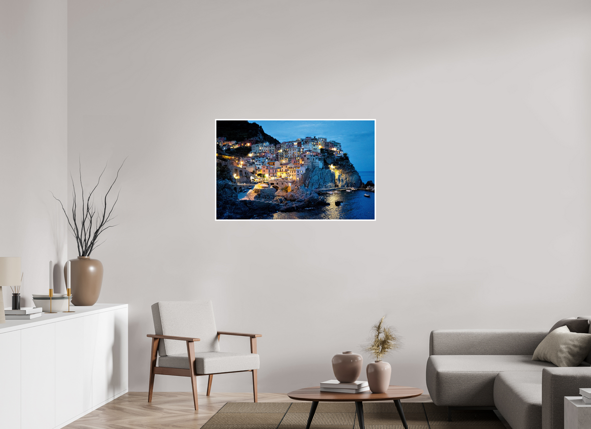 111.9 x 70 cm, Fujiflex High Gloss with 1 cm Border Manarola Harbour