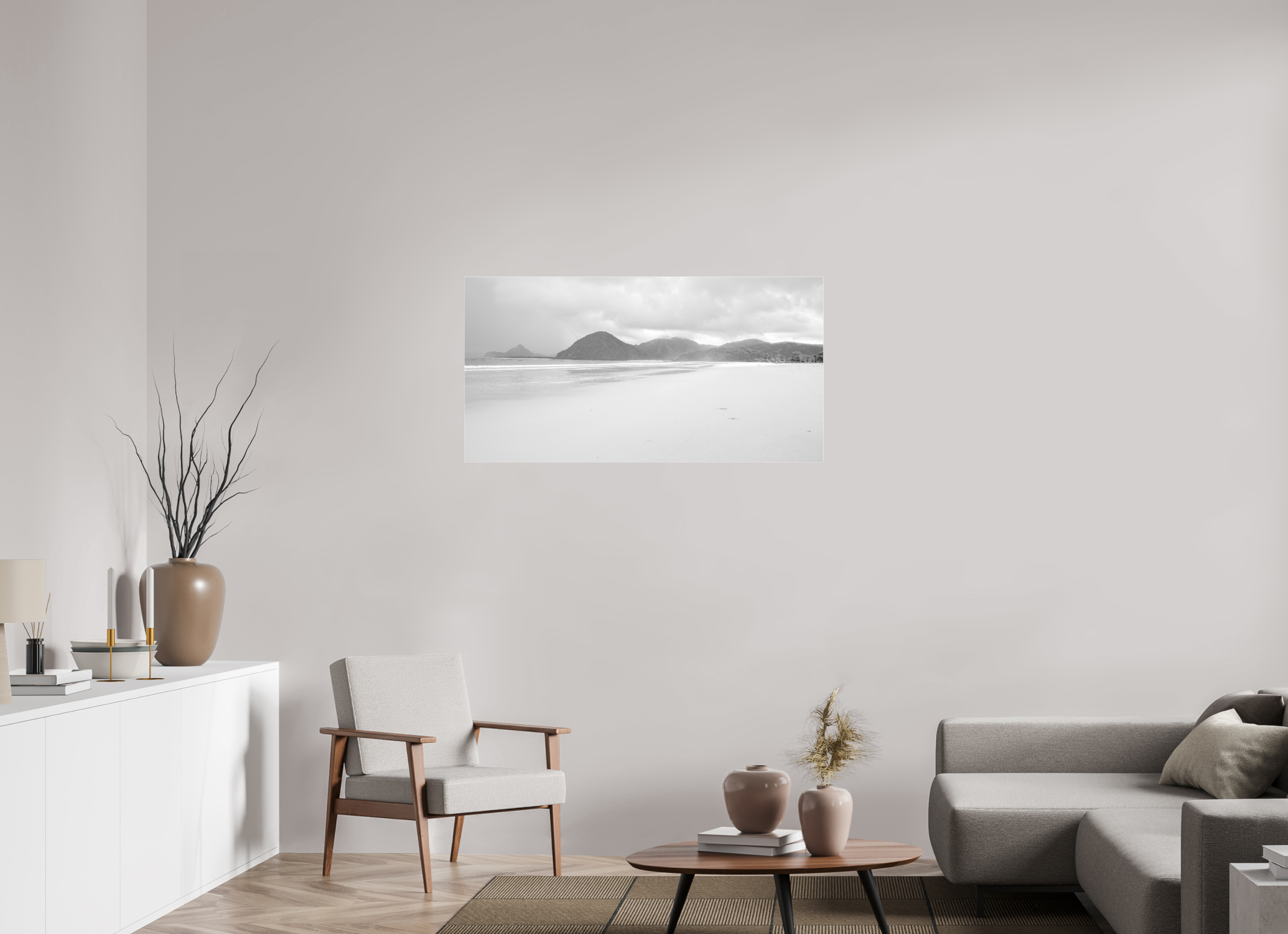 116 x 60 cm, Photo Print Under Acrylic Glass Wild Shores