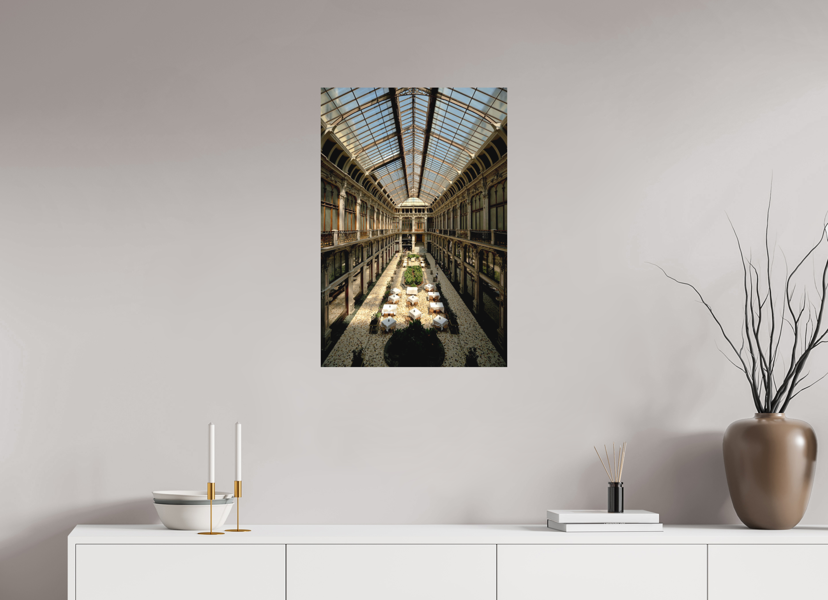 50 x 75 cm, Fine Art Print Smooth Beneath the Glass Vault