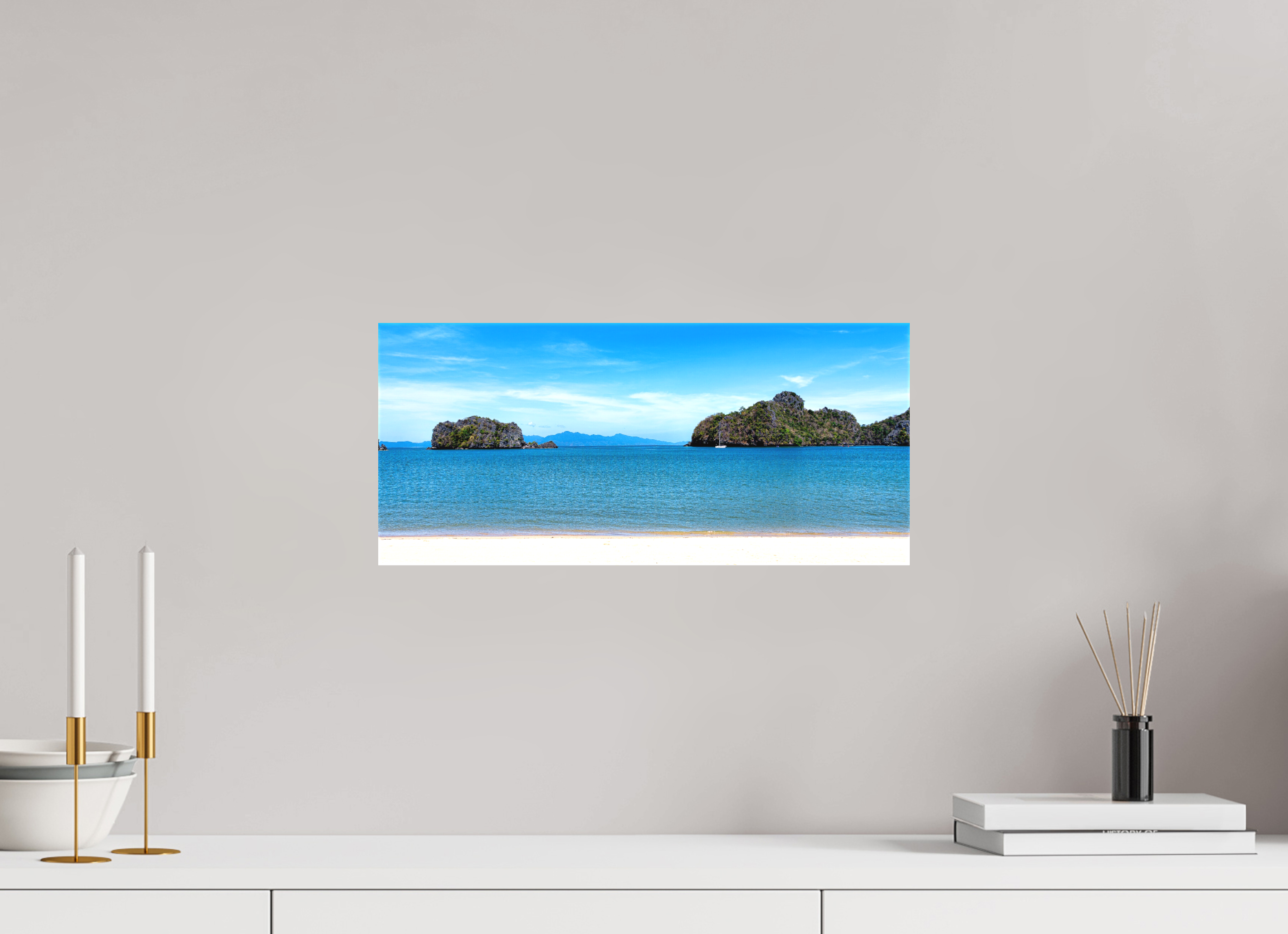 45.2 x 20 cm, Matte Canvas on Stretcher Frame Tanjung Rhu Serenity, Langkawi