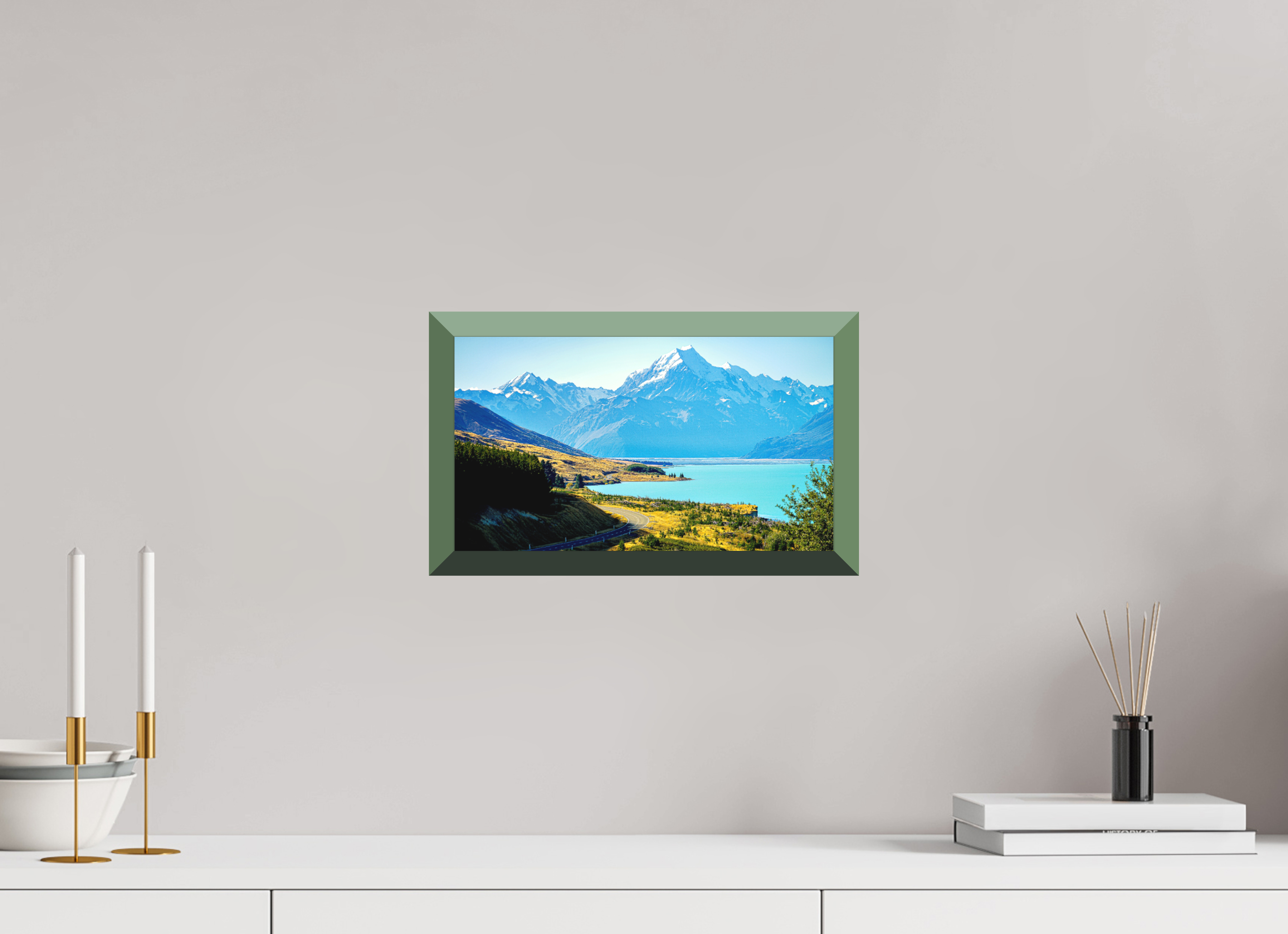 34.2 x 20 cm, Whitewall Design Edition Mount Cook Road - New Zealand