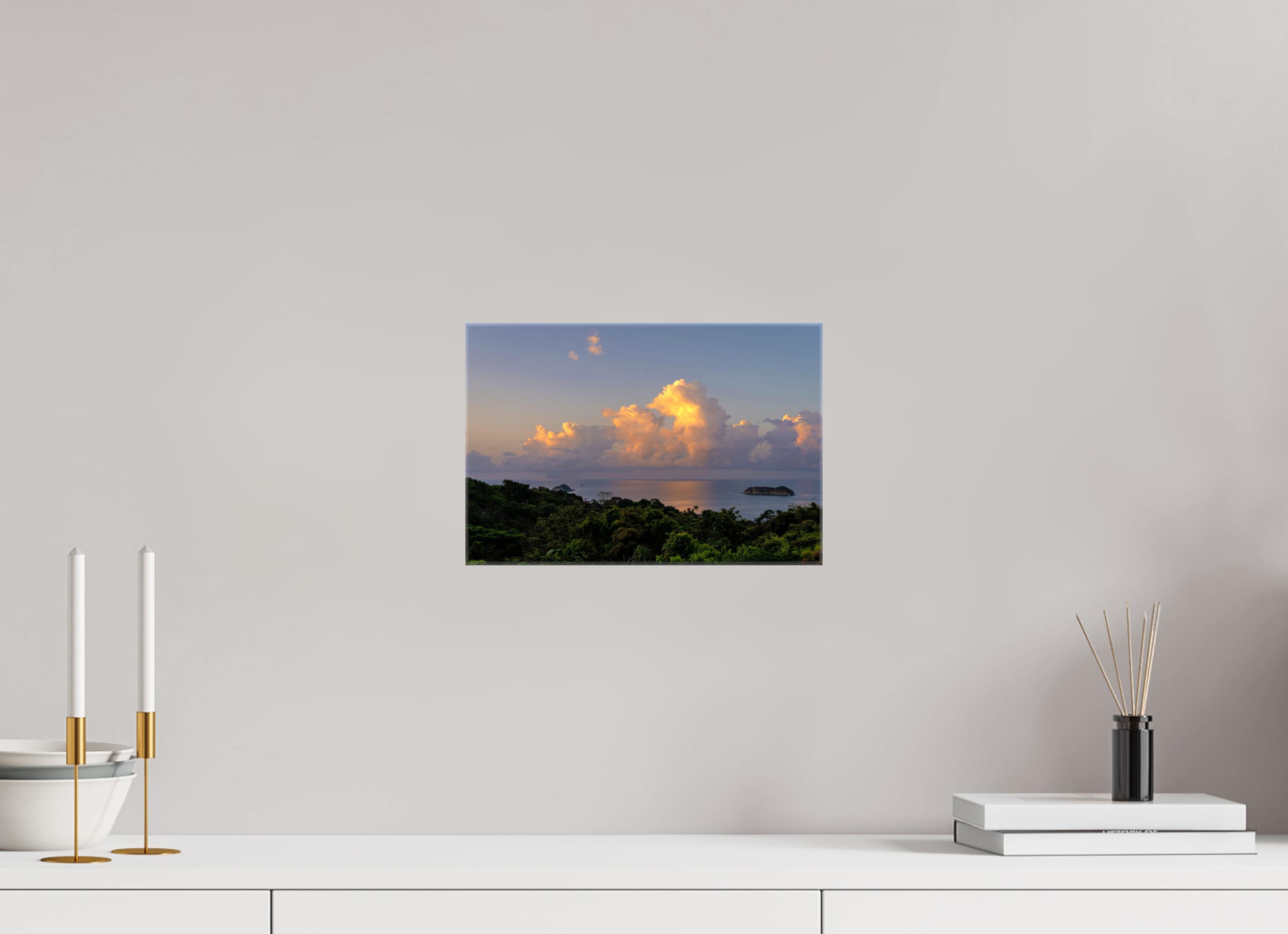 30 x 20 cm, Canvases Unframed Morning Clouds - Costa Rica