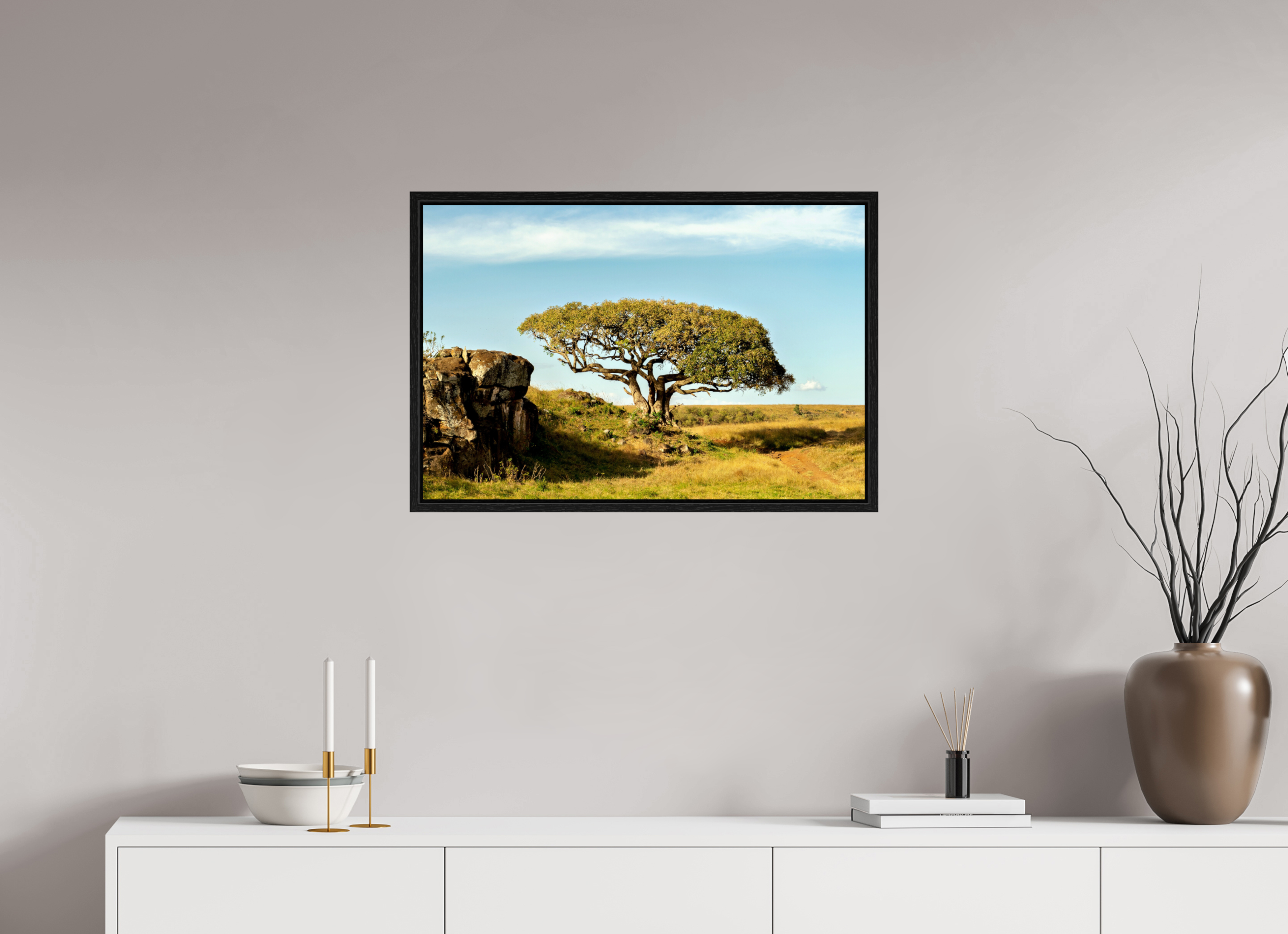 75 x 50 cm, Floater Frame Her Majesty Tree