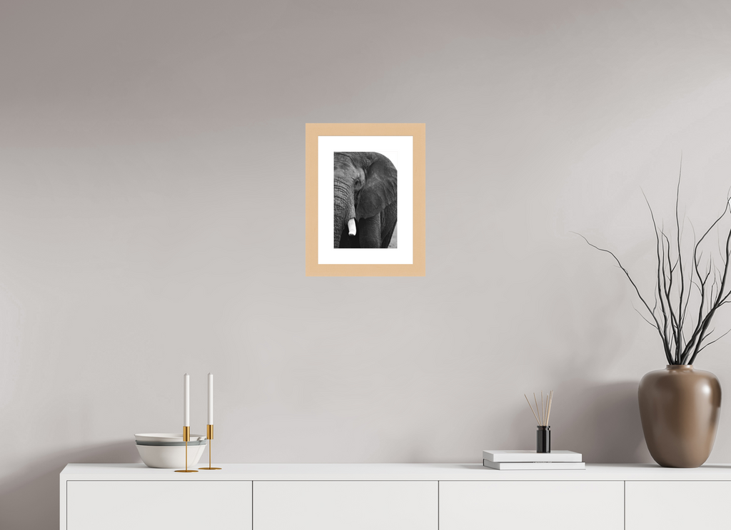 20 x 30 cm, Hamburg 40 mm with Frame The Hidden Side of the Elephant