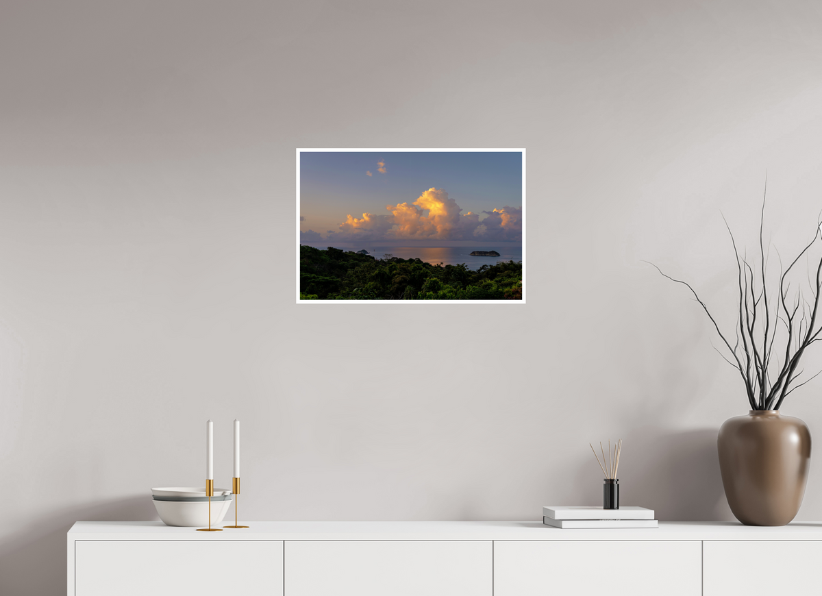 60 x 40 cm, Fujiflex High Gloss with 1 cm Border Morning Clouds - Costa Rica