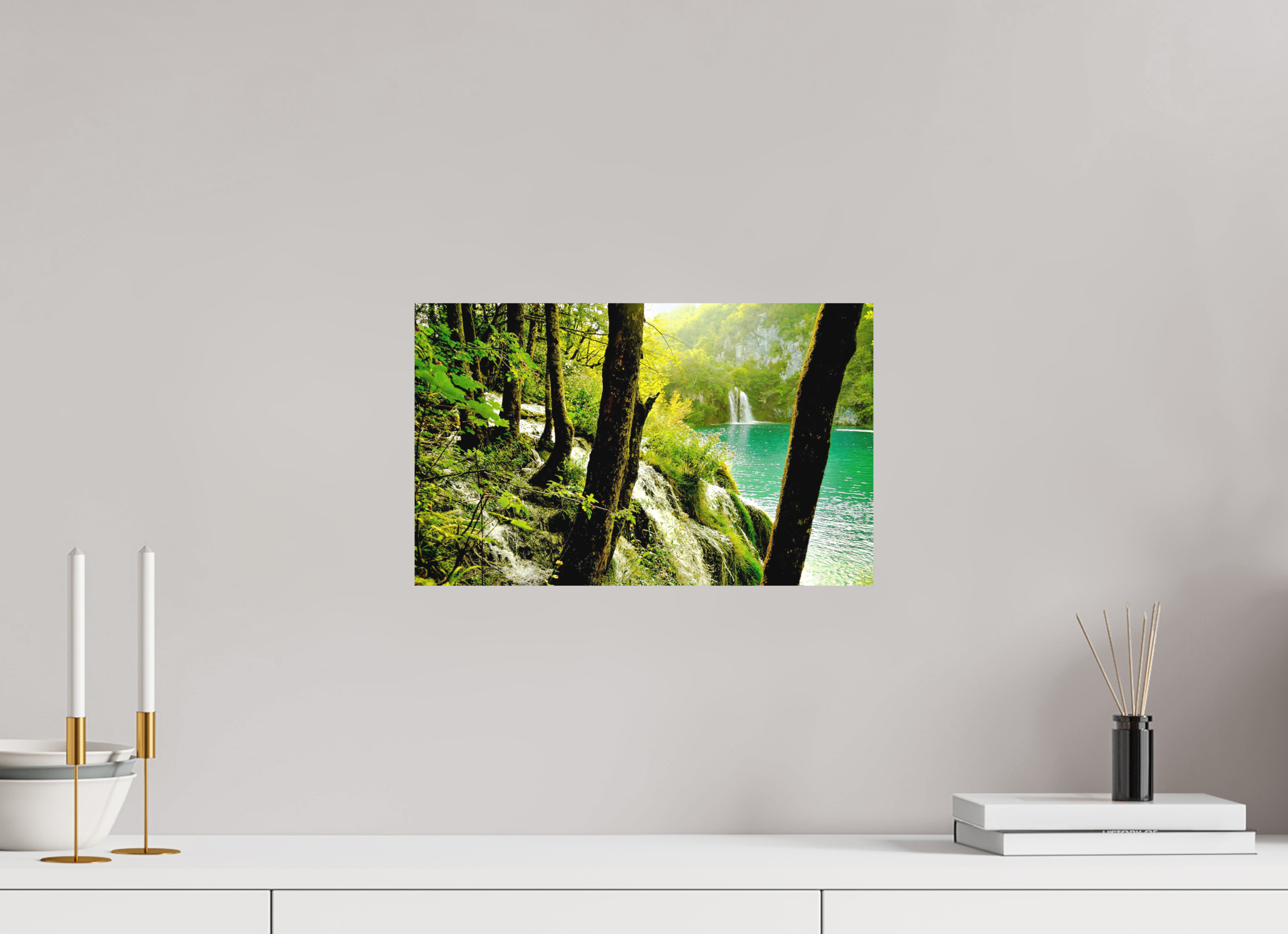 40.6 x 25 cm, Fine Art Print Smooth A Lush Forest in Tears