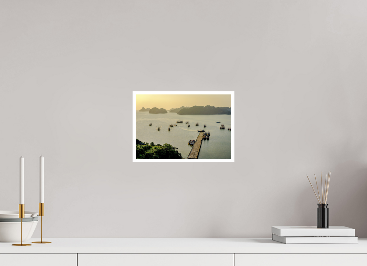 29.6 x 20 cm, Fujiflex High Gloss with 1 cm Border Golden Harbour – Cat Ba Island, Vietnam