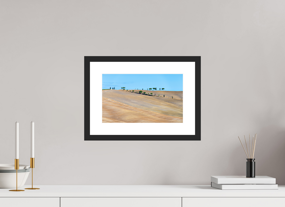 32.5 x 20 cm, Photo Print On Fuji Crystal DP II Matte Waves of the Harvest, Tuscany, Italy