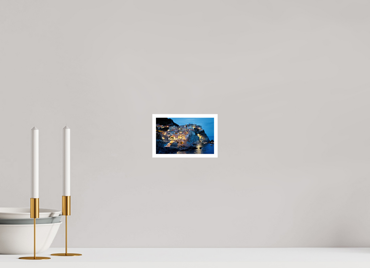16 x 10 cm, Fujiflex High Gloss with 1 cm Border Manarola Harbour