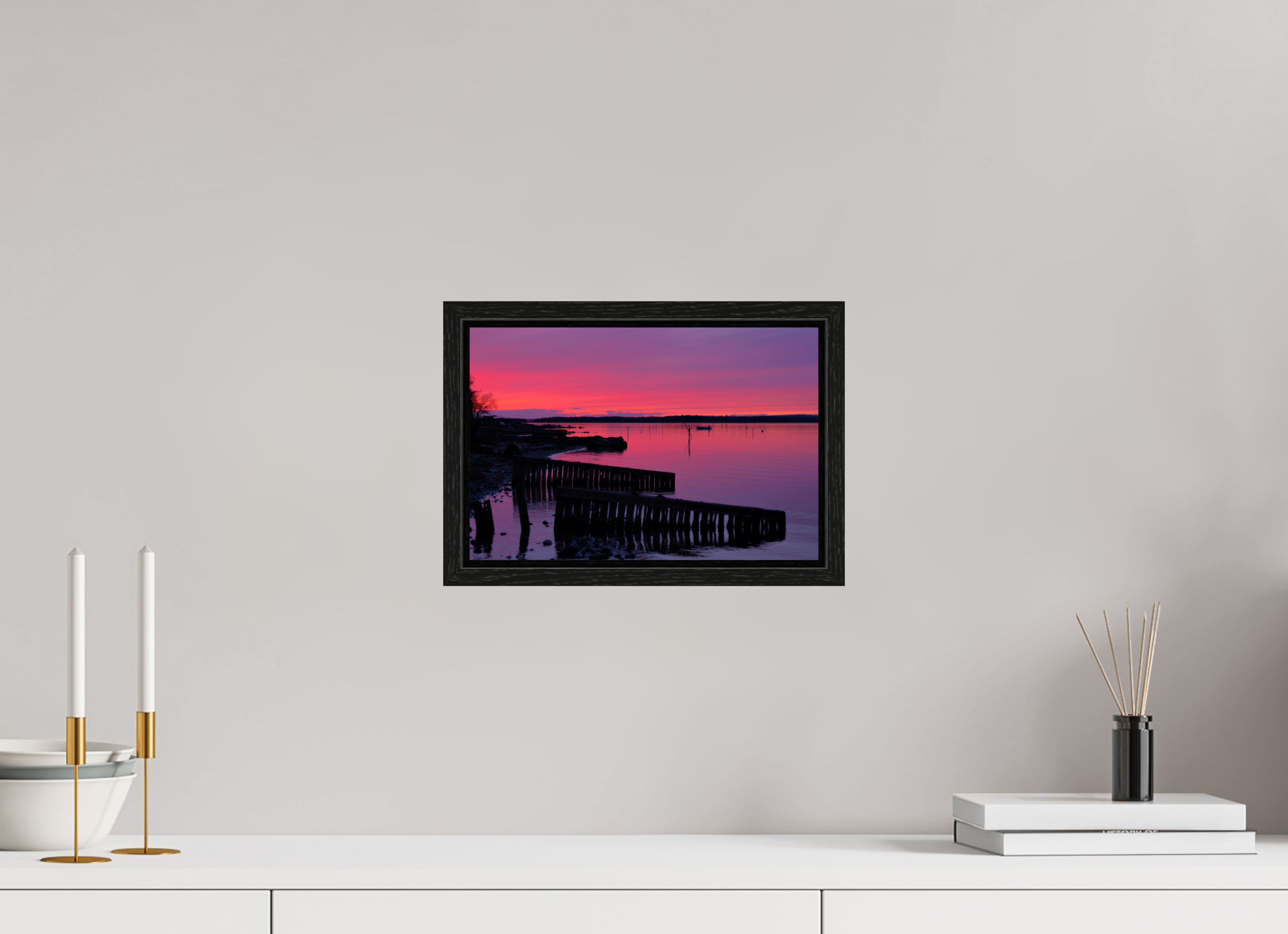 30 x 20 cm, Floater Frame After Sunset