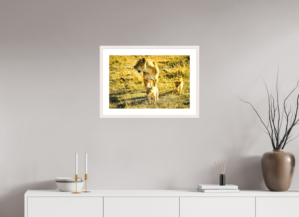 60 x 40 cm, Solid Wood Frame with Passe Partout Savanna Legacy