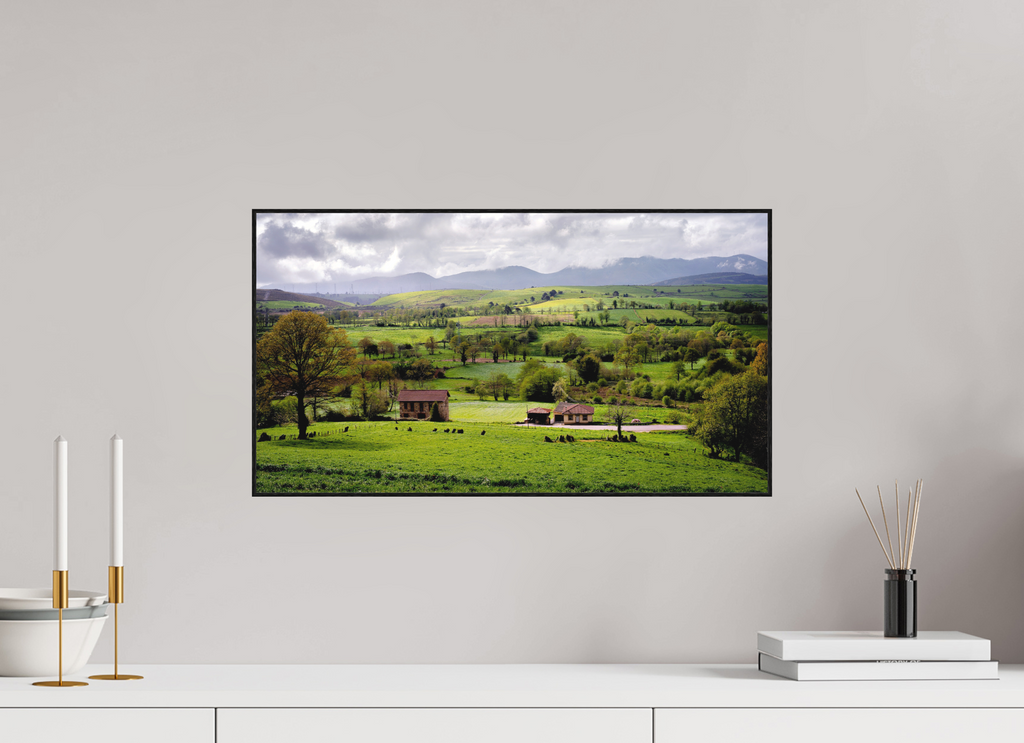 54.9 x 30 cm, Solid Wood Artbox A Lush Hilly Countryside in Spain