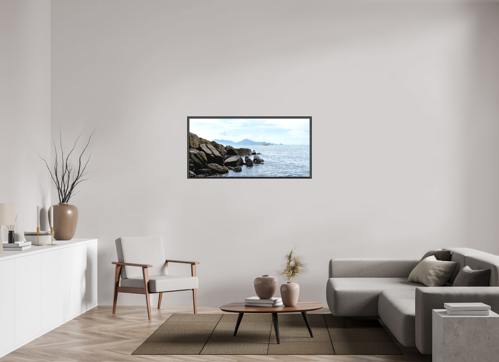 125.3 x 60 cm, Canvas Black Rocks