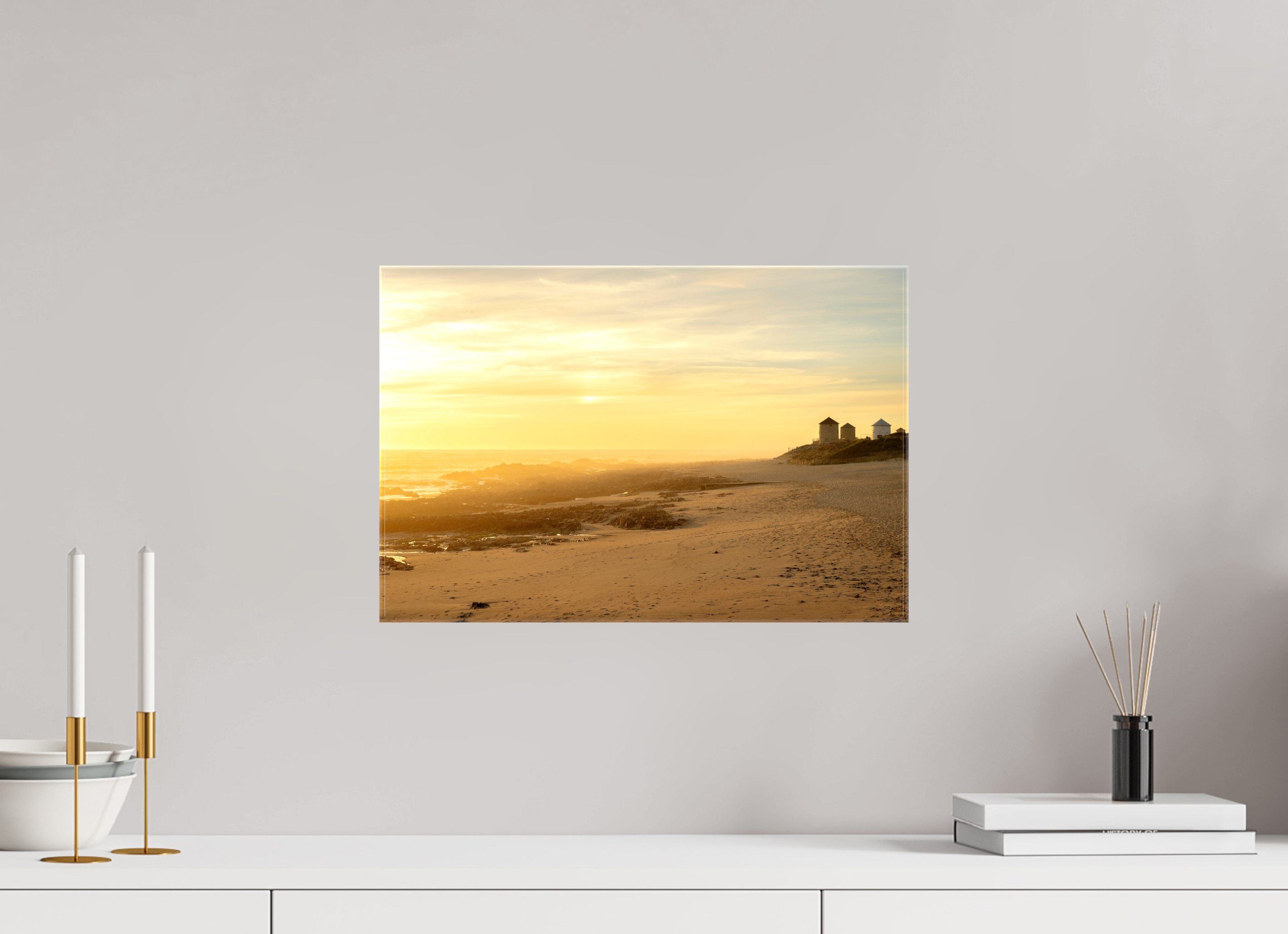 45 x 30 cm, Canvases Unframed Ancient Mills
