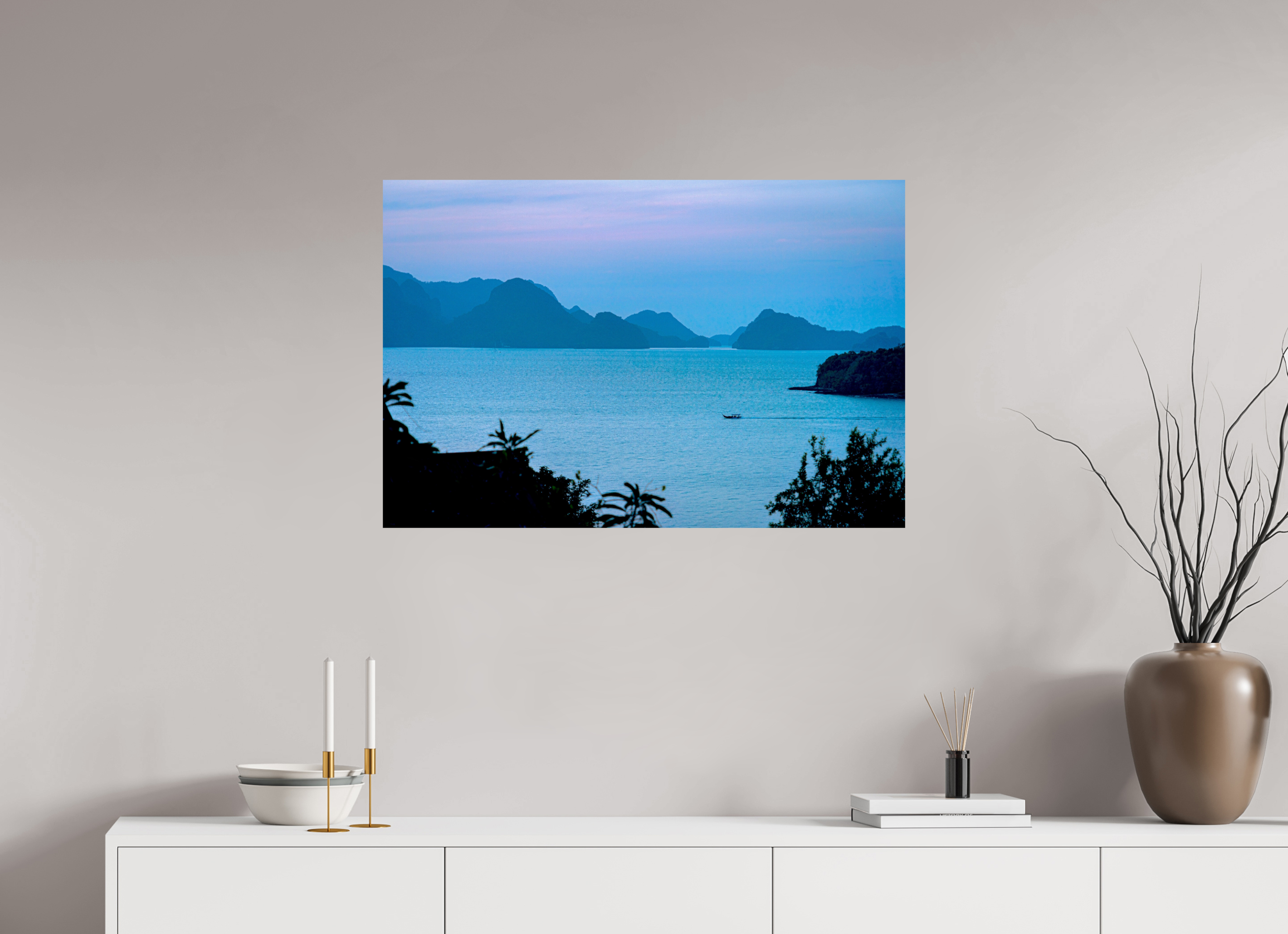 90 x 60 cm, PH Print On Fujiflex High Gloss Blue Silence at Dusk